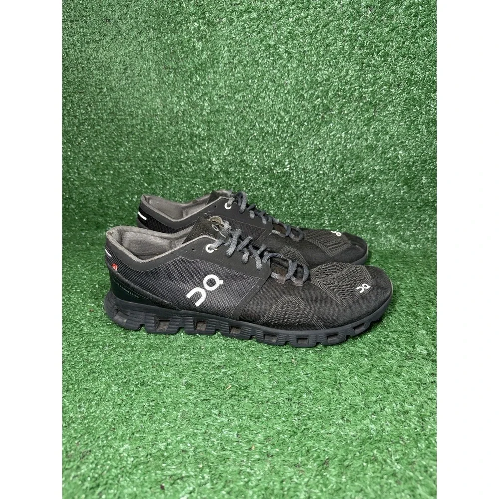 On Cloud X Men Size 12 Black Athletic Running Shoes Walking Comfort‎ Sneakers